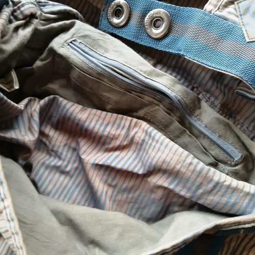 Attrattivo messenger bag crossbody like new, gray and blue