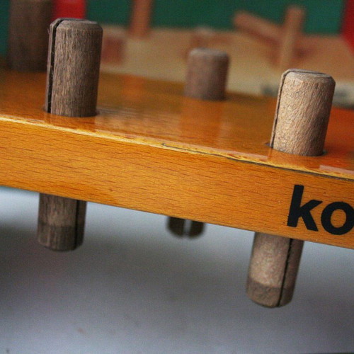 Vintage 70's Kouvalias wooden workbench tools Greek toy new