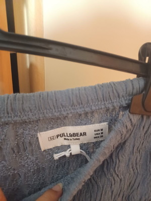 Pull & Bear fabric pants, size M, blue