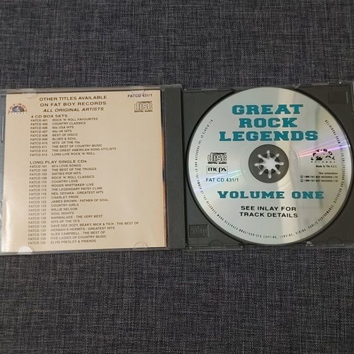 Great Rock Legends CD collection used, pack of 4 original discs