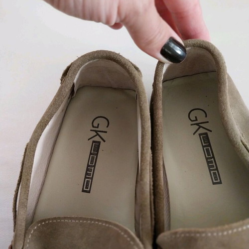 Gianna Kazakou suede moccasins like new, soft and barely worn