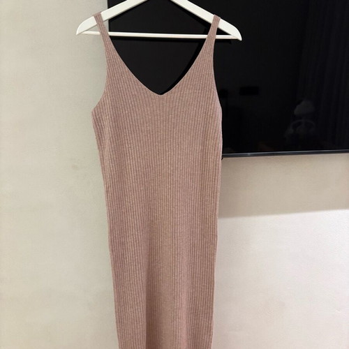 Knitted dress like new, 2 pieces, pink, size S-M