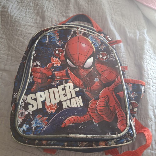 Spiderman kindergarten backpack used, small damages