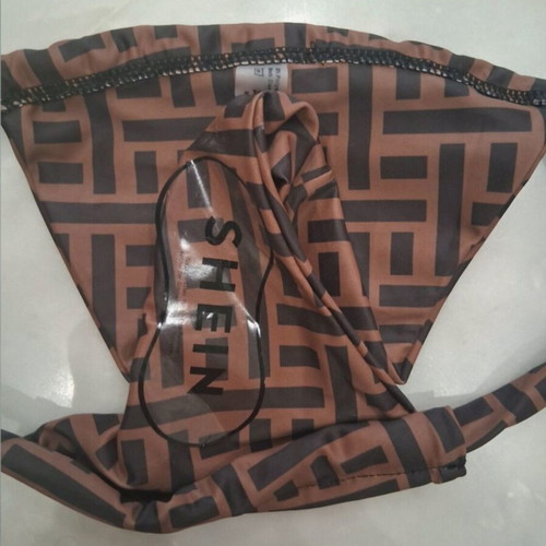 Shein swimsuit like new, black and brown, size M