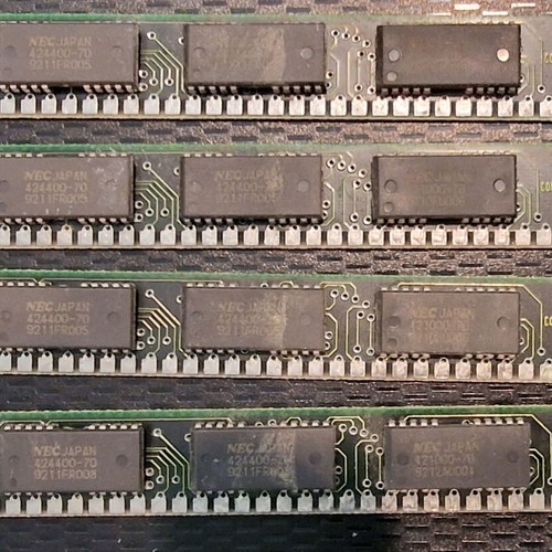 Vintage RAM 4MB 30-pin SIMM NEC Japan used set of 4