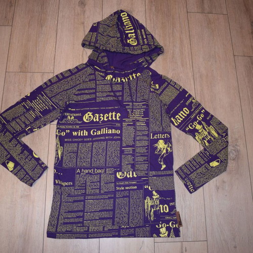 John Galliano Newspaper Print Sweater Men Size M Like New