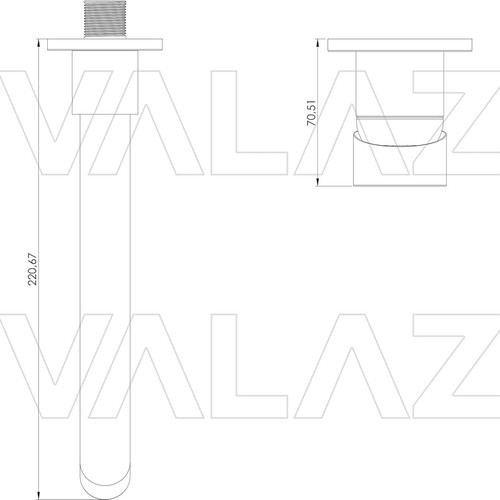 Valaz Guadiana Wall-Mounted Sink Faucet Chrome 21cm New