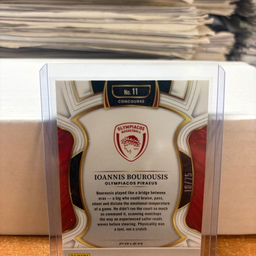 2025-26 Select Euroleague Ioannis Bourousis Green Concourse card new