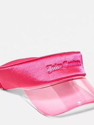 Juicy Couture Fluro Pink Visor ολόκαινούριο με καρτελάκι, ροζ