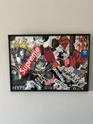 Custom frame with patches, new