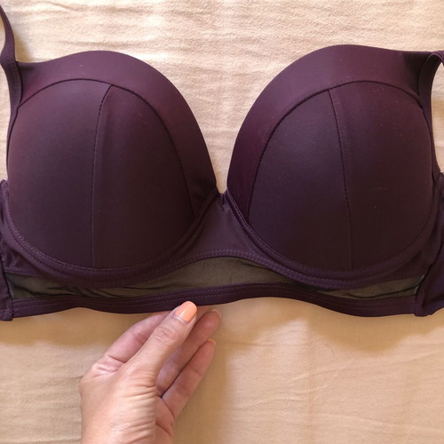 Sogno d’Oro purple bikini with black mesh, size 48