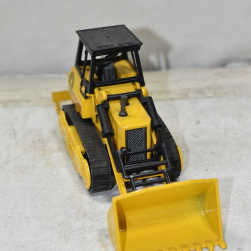 Majorette Bulldozer "Enterprise" used yellow excavator 1:55 scale