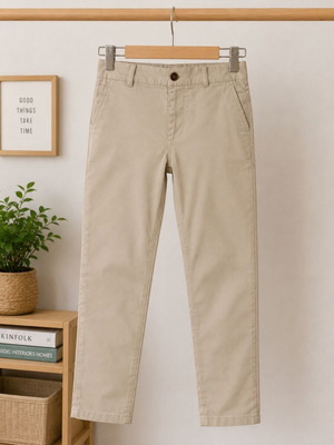 Energiers beige chino slim fit pants new, size 12 years