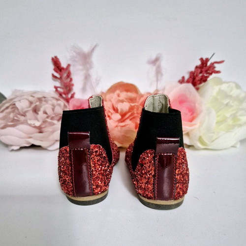 Babywalker half boots like new, baby red glitter size 19