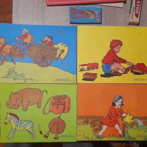 Painting books and box of crayons new, set of 4 pieces