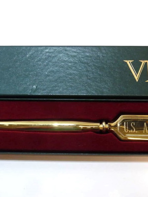 Virginia Metalcrafters Alexander Hamilton solid brass letter opener like new