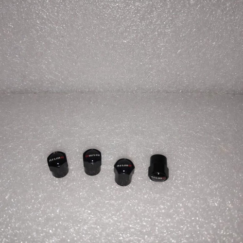 Nismo Aluminum Tire Valve Caps set of 4, like new, black