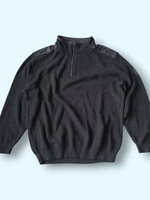 XXL Brax men's sweater black like new, wool-cotton blend