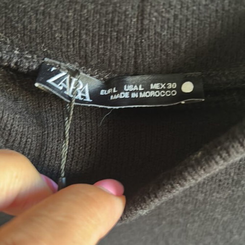 Midi dress Zara new, black, size L with pockets