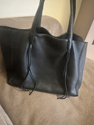 Callista leather tote bag large shoulder black like new