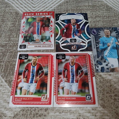 Erling Haaland football card set with World Cup 2026 and Premier League