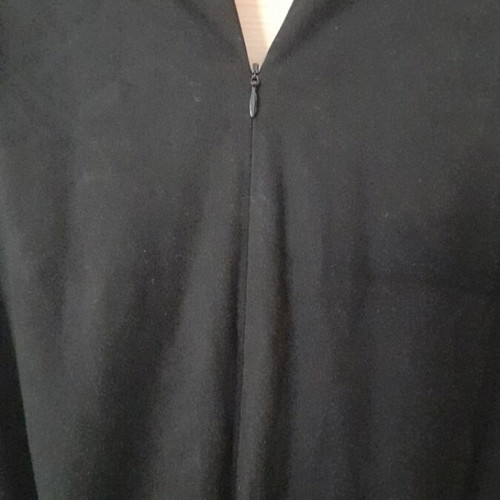 Zara black one-piece romper like new, suede texture, zipper and belt