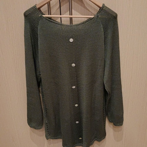 Parabita knitted sweater new, olive green, size XXL
