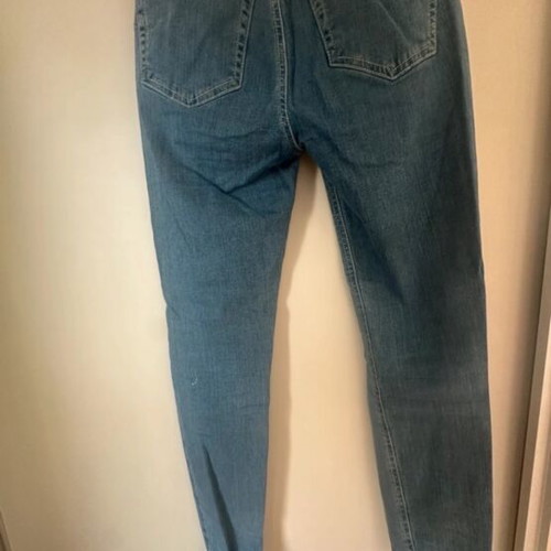 Pull & Bear skinny jeans with rips like new, blue, size S