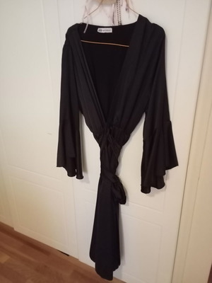 Zic Zac long black wrap dress used, one size