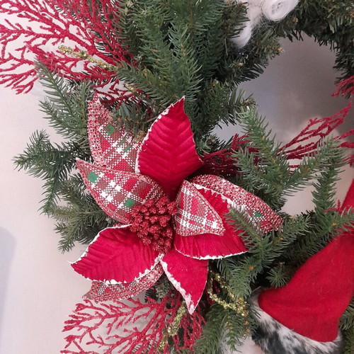 Christmas wreath new, handmade 65cm diameter