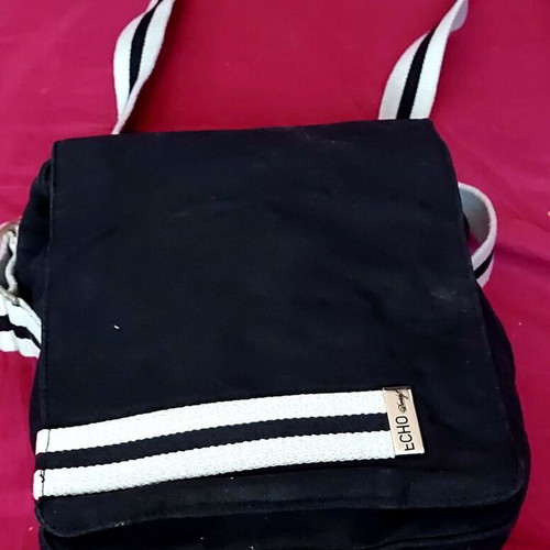 Echo Davidoff Shoulder Bag like new, black and white