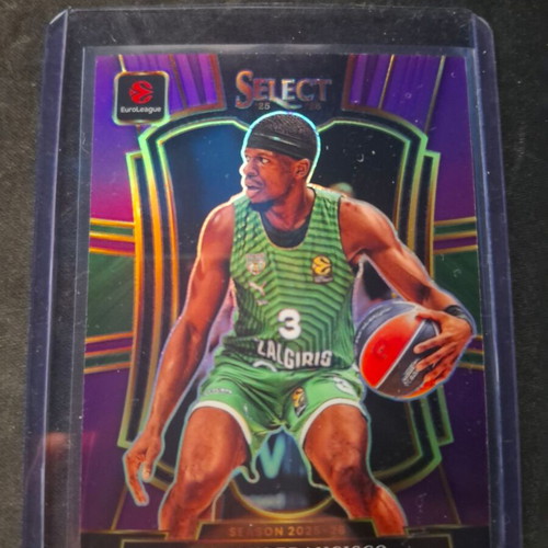 2025-26 Panini Select EuroLeague Purple Prizm #156 Sylvain Francisco card like new