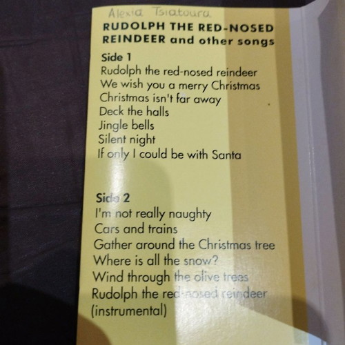 Rudolph the Red Nosed Reindeer and Other Songs cassette used, traditional