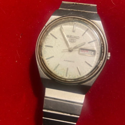 Seiko 5 automatic old used, silver