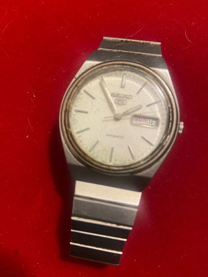 Seiko 5 automatic old used, silver