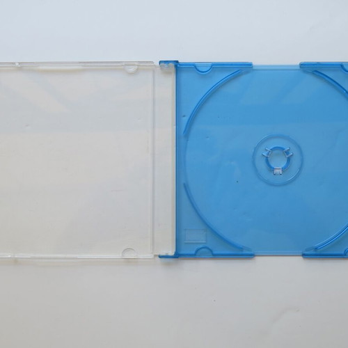 CD/DVD slim case single blue new