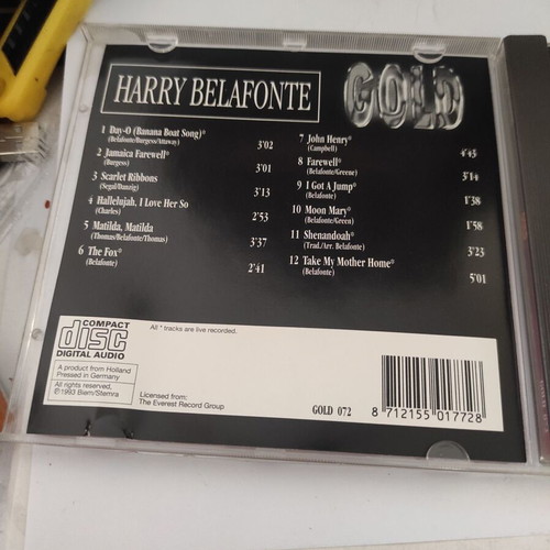 Harry Belafonte Gold CD like new, jazz collection