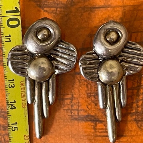 Antique Branded Silver Earrings 925 Used