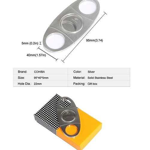 Cohiba cigar cutter new, stainless steel