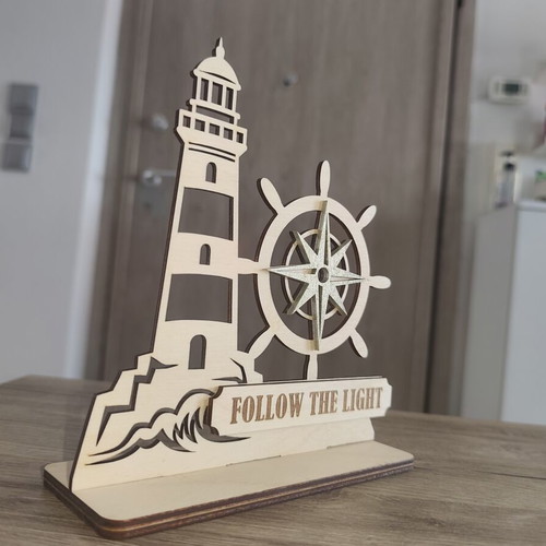 Handmade Wooden Decorative Sign Follow the Light new