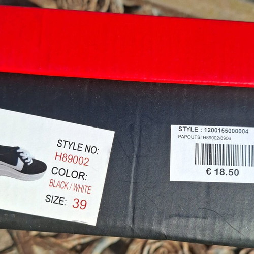 Platform shoes like new, size 39, white and black