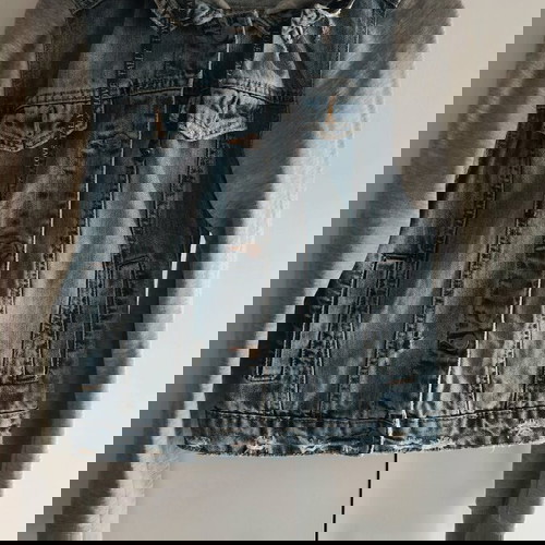 Τζιν τζάκετ με κουκούλα μεταχειρισμένο, μέγεθος M