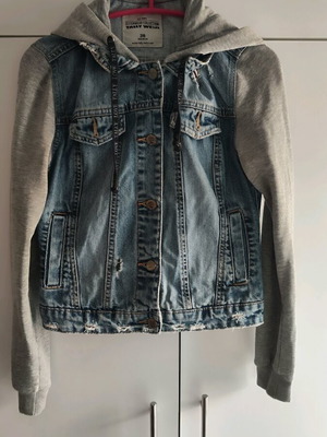 Τζιν τζάκετ με κουκούλα μεταχειρισμένο, μέγεθος M