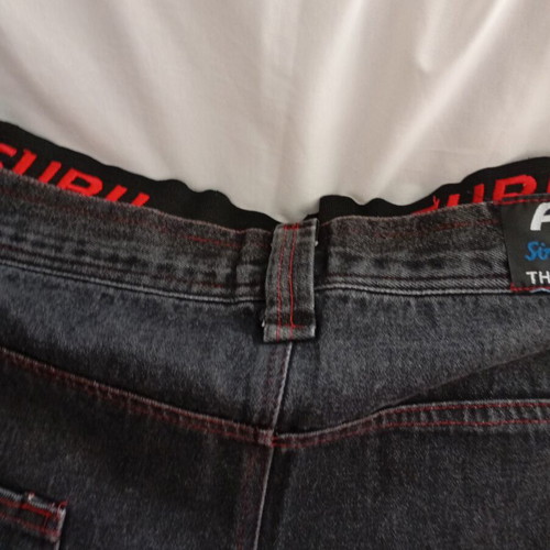 FUBU vintage streetwear jeans black denim used, 3XL