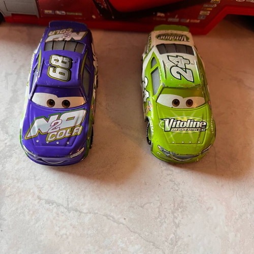 Disney Pixar Cars die-cast racers set of 2 like new
