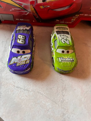 Disney Pixar Cars die-cast racers set of 2 like new