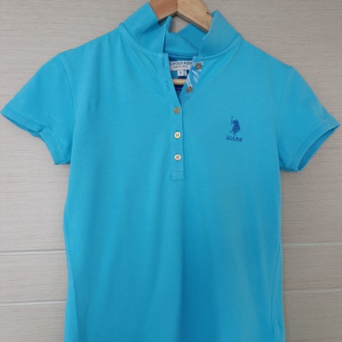 U.S. Polo Assn. Women's Polo Shirt Small turquoise like new