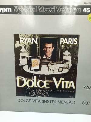 Ryan Paris Dolce Vita vinyl record like new, 12" 45 RPM Maxi-Single