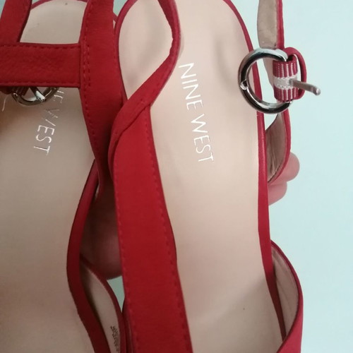 Nine West sandals new, coral, size 41, 10.5 cm heel