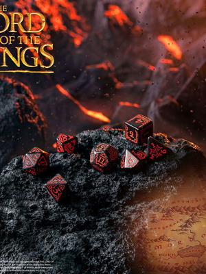 The Lord of the Rings Mordor Dice Set by Q WORKSHOP